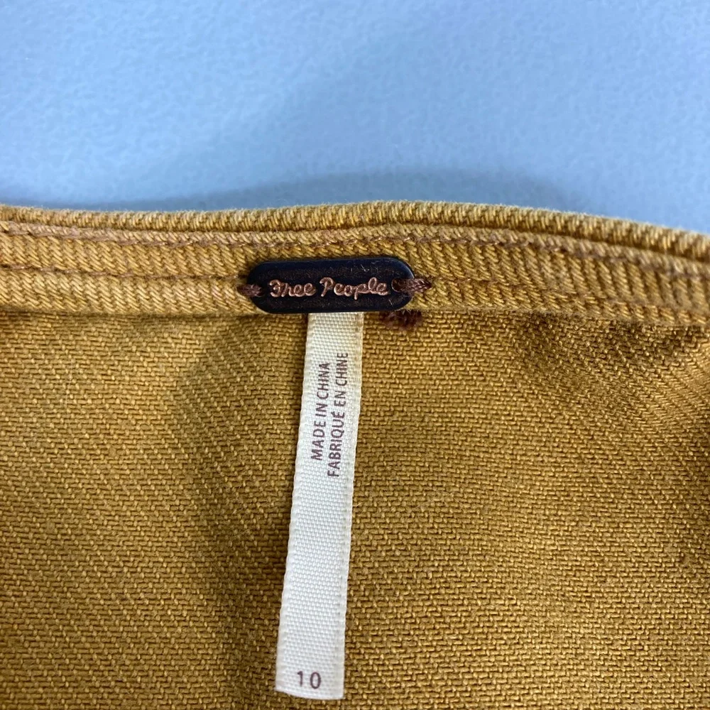 Free People Tan A-Line Skirt - Picture 5 of 14